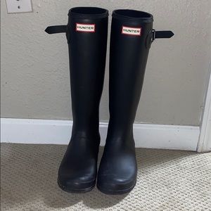 Tall Black Hunter Boots